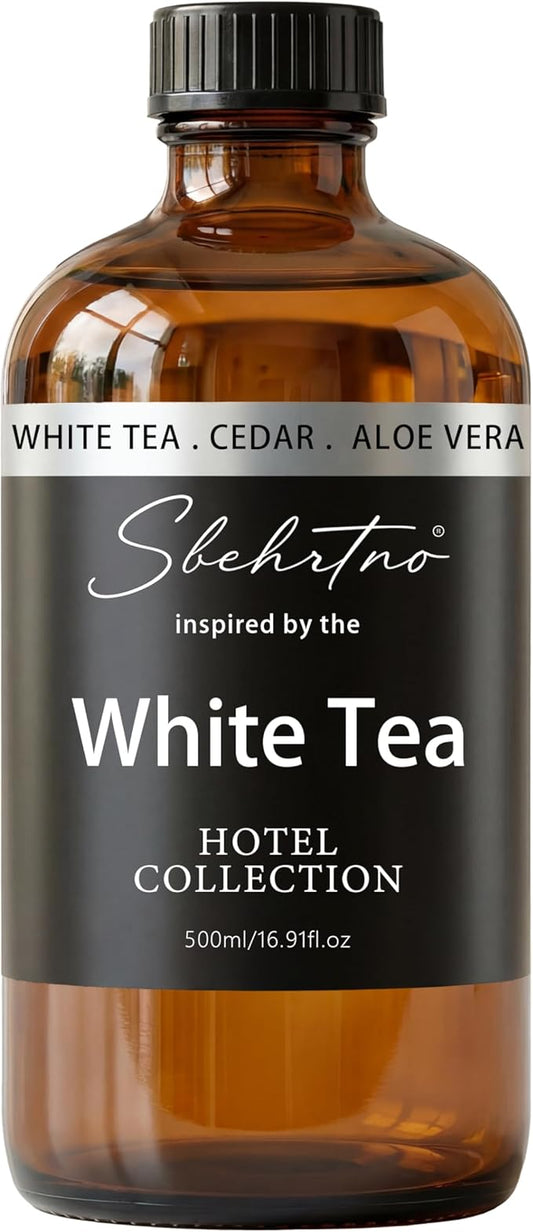 Hotel Collection Diffuser Oil – Inspired by The White Tea Hotel Scent Long-Lasting Home Fragrance for Diffusers & Machines (16.9 Fl Oz (Pack of 1))