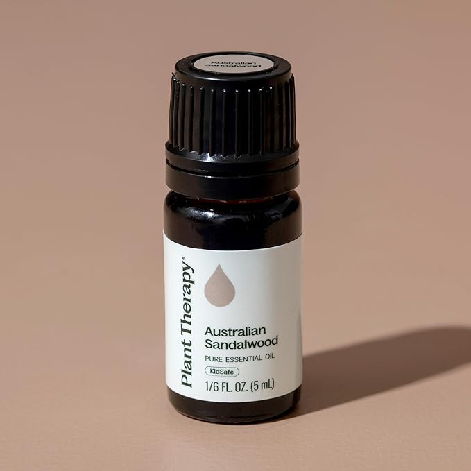 Plant Therapy Australian Sandalwood Essential Oil, 5 mL (1/6 oz), 100% Pure and Undiluted, Great for Essential Oil Diffusers and Skincare DIYs