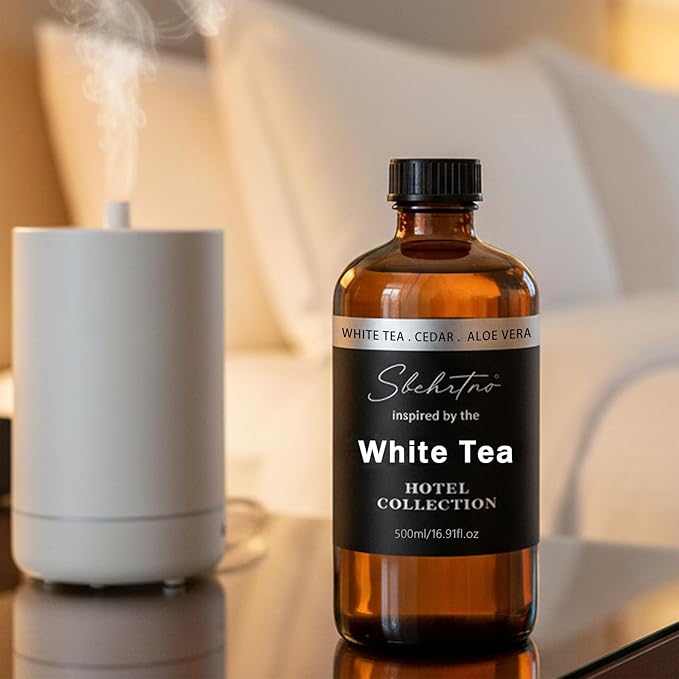 Hotel Collection Diffuser Oil – Inspired by The White Tea Hotel Scent Long-Lasting Home Fragrance for Diffusers & Machines (4 Fl Oz (Pack of 1))