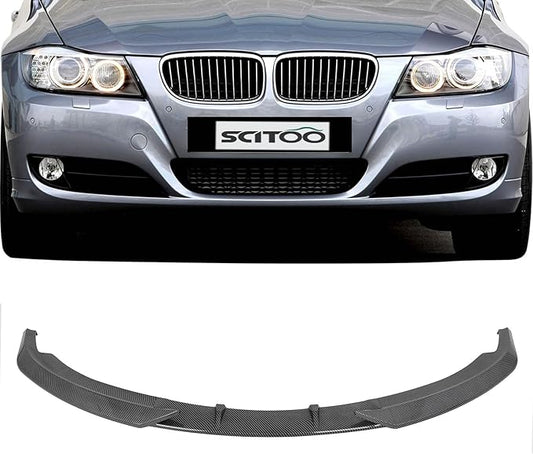 SCITOO Matte Black Front Lip Spoiler Body Kit Compatible with 2011-2013 for BMW 3-Series E92/E93 Facelift Front Bumper Lip Splitter Chin Exterior Diffuser