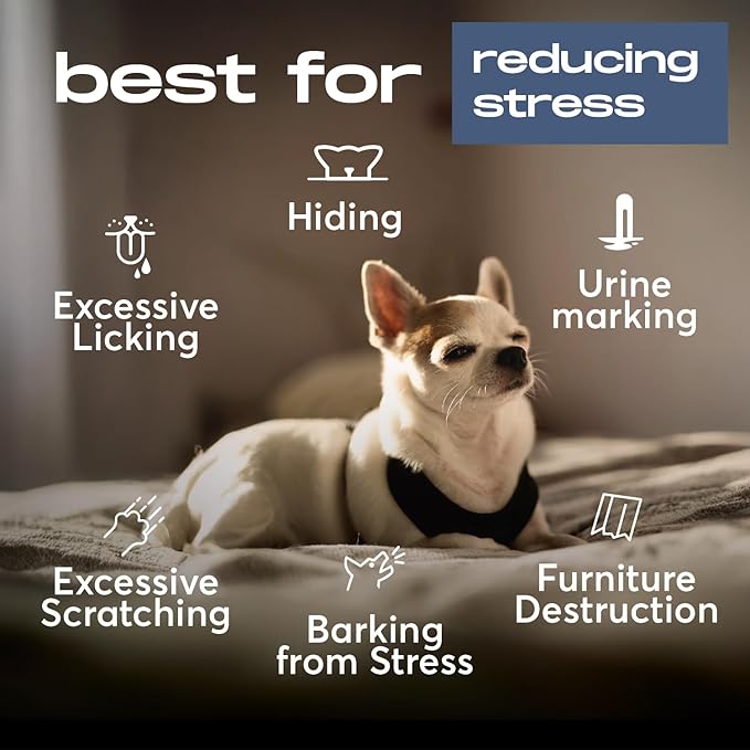 Dog Calming Diffuser Refills – Long-Lasting 30-Day Formula with Pheromones for Stress Relief, Relaxation, and Anxiety Reduction in Dogs – (2 Diffuser + 4 Refills)