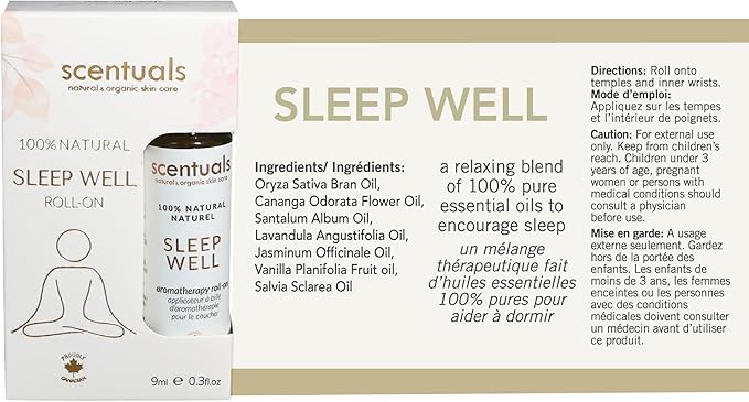 Roll On Essential Oil (Sleep Well, 0.3 fl.oz)