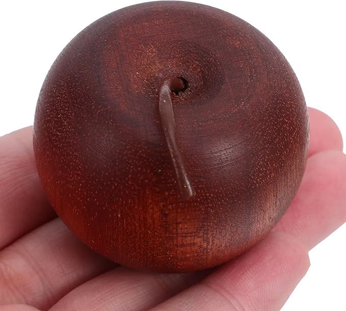 3pcs Wood Diffuser for Essential Oils - Wooden Apple Shaped Aromatherapy Diffuser for Home Yoga Room Travel & Small Spaces Office Car