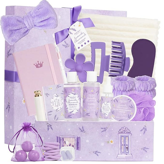 Get Well Soon Gifts for Women, 33 Pcs XXL Bath and Body Gift, Skin Care Set, Self Care Gifts Set, Mother's Day, Birthday, Home Spa Kit, Holiday, Christmas, facial care kit for Mom Her Wife Girlfriend