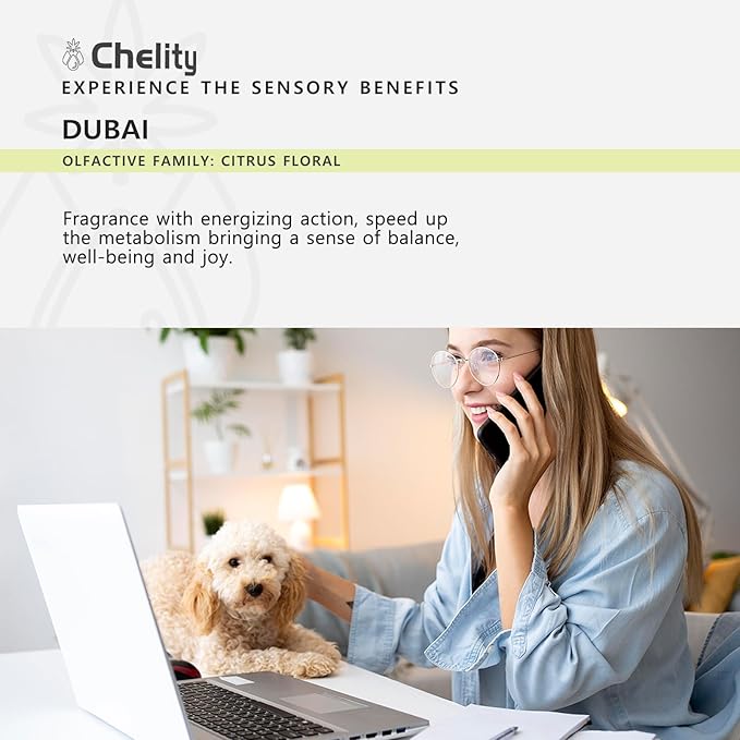 Chelity Hotel Scents Dubai Diffuser Oil, 5.1Fl Oz (150ml),Home Luxury Aroma & Hotel Fragrance -Essential Oils for Diffuser Oil Refill
