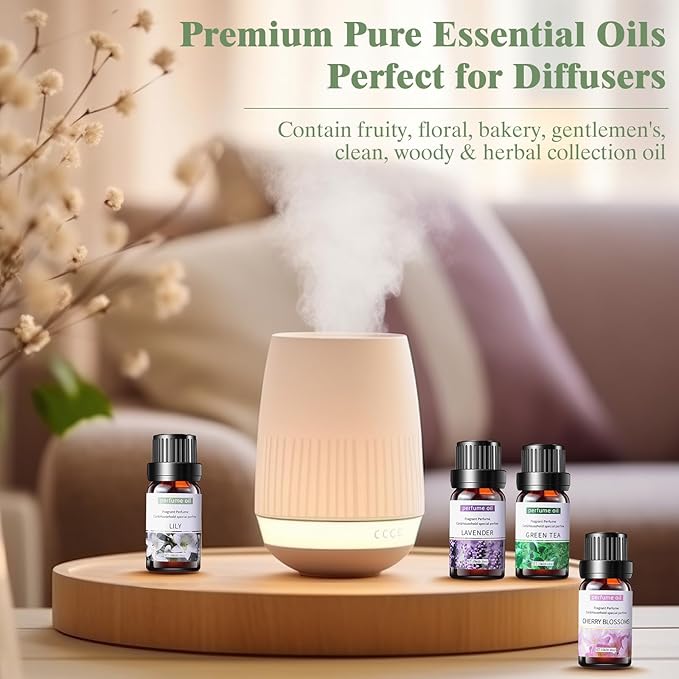 42 Pcs Essential Oil Set for Diffuser 10ml Each Fragrance Oil for Candle Making, Soap Making, Aromatherapy, Humidifiers (Classic)