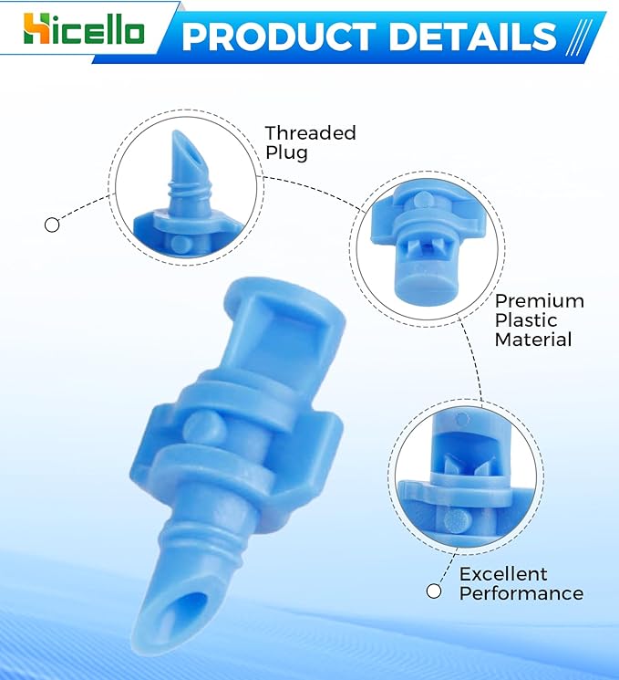 100PCS 90 Degree Misting Nozzle Irrigation, Sprinklers Sprayer for Garden Irrigation System, Micro Sprayer Refraction Automizing Drippers