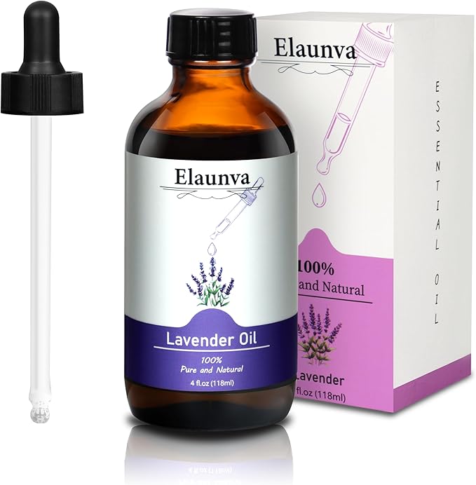 Lavender Essential Oil, 4Fl.Oz (118ML) 100% Pure&Natural Essential Oils Singles for Aromatherapy Diffusers, Humidifiers,DIY Candle and Soap Making, Gift,Plant Scent Chrstmas Gifts, Lavender