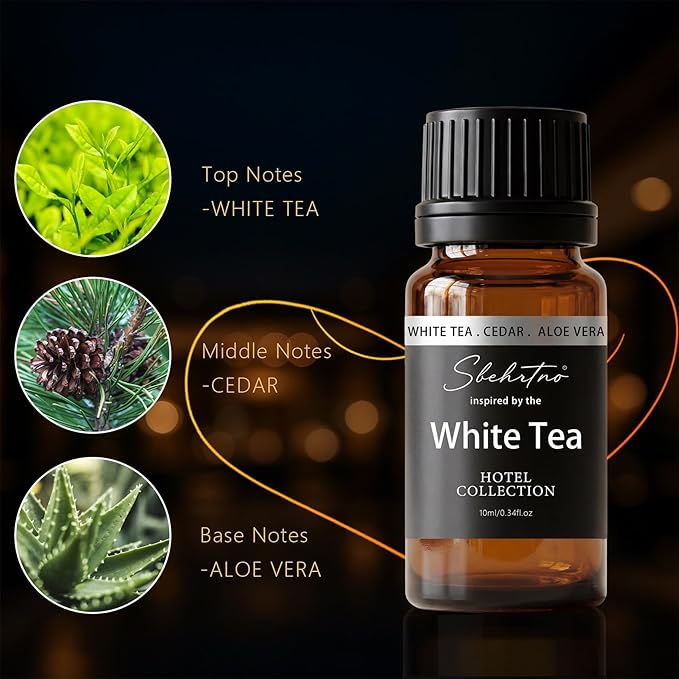 Hotel Collection Diffuser Oil – Inspired by The White Tea Hotel Scent Long-Lasting Home Fragrance for Diffusers & Machines (1 Fl Oz (Pack of 1))