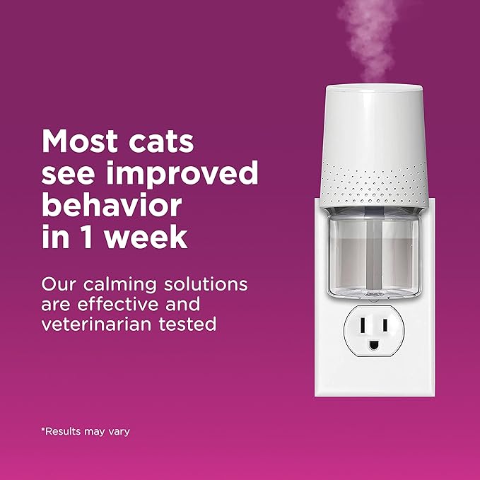 Comfort Zone Multi Cat Calming Diffuser Refill–Cat Calming Pheromone Refills Help Reduce Anxiety, Stress, Scratching, Urine Marking, Multi-Cat Aggression,(30-Day Refills, 180-Day Supply)(Pack of 12)