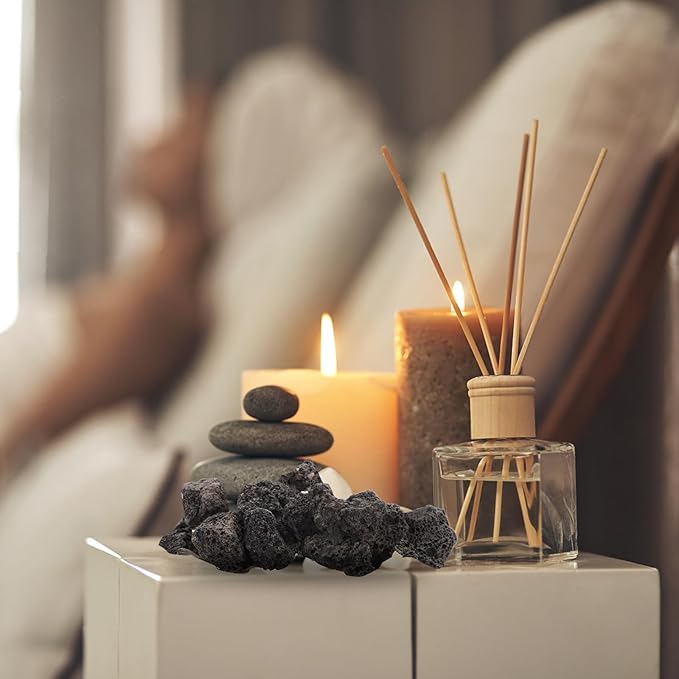 Ciieeo Volcanic Stone Aromatherapy Diffuser 300g Natural Volcano Rock Fragrance Stone for Home Office Relaxation