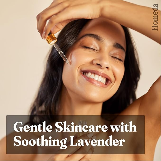 Organic Lavender Essential Oil with Glass Dropper (0.5 fl oz, 15ml), Aceite Esencial De Lavanda, Natural Lavender Oil for Sauna Oil, Diffuser, Skin, Hair, Humidifier, Laundry Soap, Aromatherapy