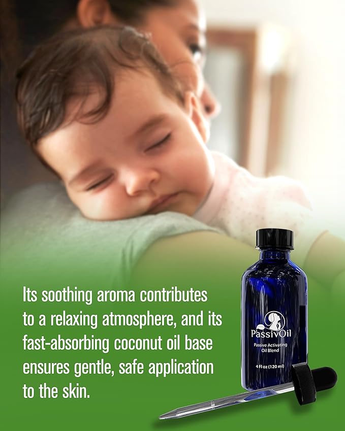 Naturalslim Calming Essential Oil Blends Passivoil can be Spread or Massaged on Skin as an Aromatherapy Fragrance Oil - Therapeutic Grade Relaxing Pure Essential Oils for Diffusers for Home - 4oz
