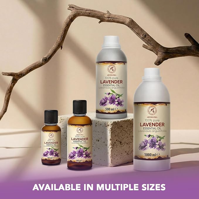 Lavender Essential Oils 1.7 Fl Oz for Diffusers - Aromatherapy - Pure Lavender Oil - Fragrance Oil for Sleep - Skin Care - Body - Hair