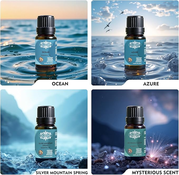Essential Oils Set Classic Fragrance Oil for Variety Uses for Diffusers for Men, Diffuser Oils Scents for Party and Home As Great Gift for Men, Peace Fount Kit