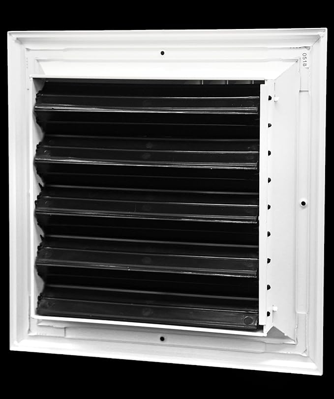 HVAC Premium 8 x 8 (in) HVAC Vent Cover - 3 Way Supply Grille - Duct Cover & Diffuser - Low Noise - for Ceiling - with Opposing Damper Blades [Outer Dimensions: 11'' Width