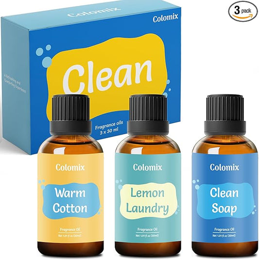 Fragrance Oils Set - 30mlx3 Premium Clean Essential Oils for Diffusers for Home, Fragrance Oil for Soap Supplies, Candle Making, Spring Scented Oils Gift, Refreshing Fragrance Oils for Aroma