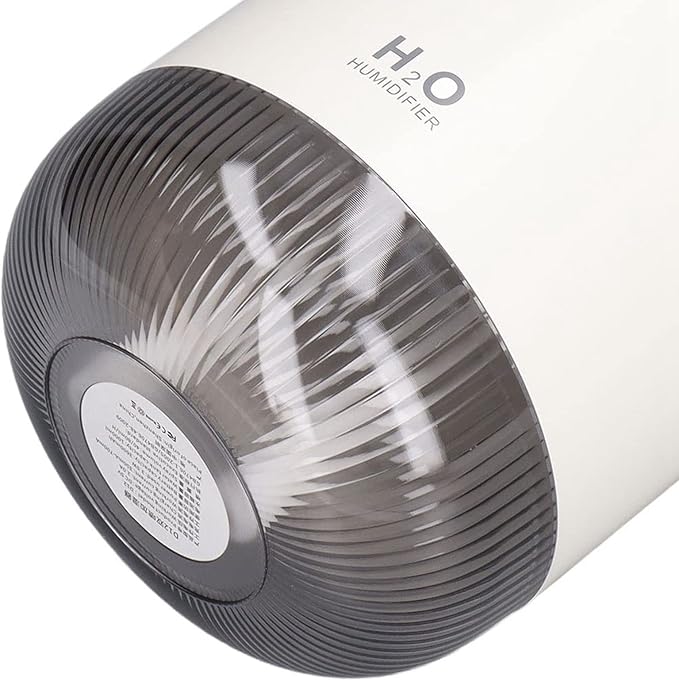 1000ml Mini Humidifier,Low Noise Aroma Air Diffuser Humidifier with Double Spray Night Light USB Design,Desktop Mute Air Purification Cool Mist Humidifier for Home Bedroom Office(White)