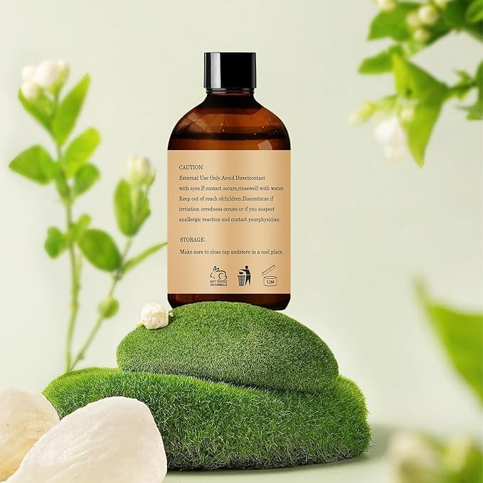 Amber Essential Oil– Huge 5 Fl Oz, 100% Pure and Natural Essential Oils for Diffuser, Aromatherapy, Soap and Candle Making, Premium Grade Amber Oil-150ML