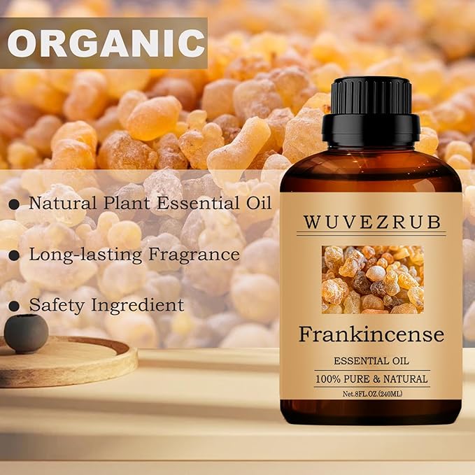 Frankincense Essential Oils, 240ML Pure and Natural Essential Oil for Aromatherapy Diffuser - Frankincense /8 Fl Oz