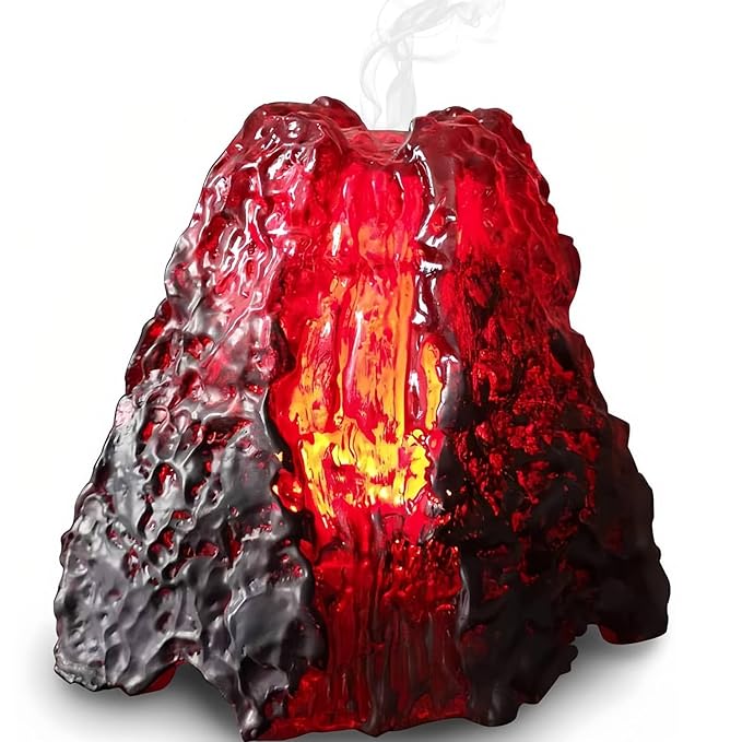 Volcano Ultrasonic Essential Oil Aromatherapy Diffuser Gifts for Boys Girls Women Men Kids Home Room Decor Living Room Office Night Light for Bedroom