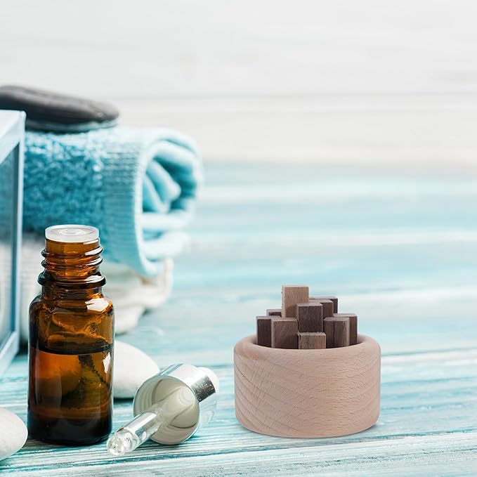 Wood Diffuser Ornament for Aromatherapy Home Decor Living Woodpile Design Essential Oil Diffuser Office and Bedroom Fragrance Enhancer Decorative and Practical