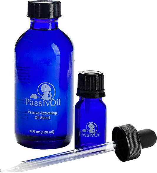 Naturalslim Calming Essential Oil Blends Passivoil can be Spread or Massaged on Skin as an Aromatherapy Fragrance Oil - Therapeutic Grade Relaxing Pure Essential Oils for Diffusers for Home - 4oz