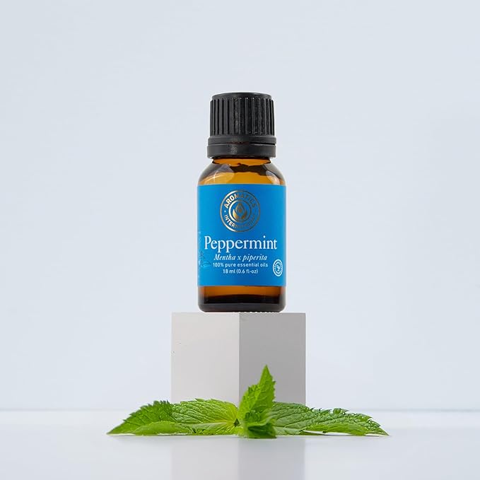 Aromatics International Premium Organic Peppermint Essential Oil 5ml | 100% Pure Essential Oil for Diffusion & Aromatherapy