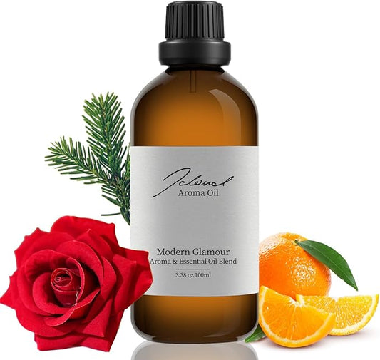 JCLOUD Modern Glamour Essential Oil - Inspired by W Hotel Scent - Pure Aromatherapy Diffuser Oil with Rose and Cedarwood, Home Luxury & Hotel Scents - 100mL