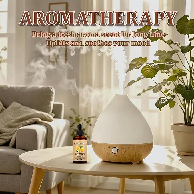 Lemon Essential Oil 30ML - 100% Pure and Natural Oils for Aromatherapy Diffuser - 1 Fl Oz/Lemon