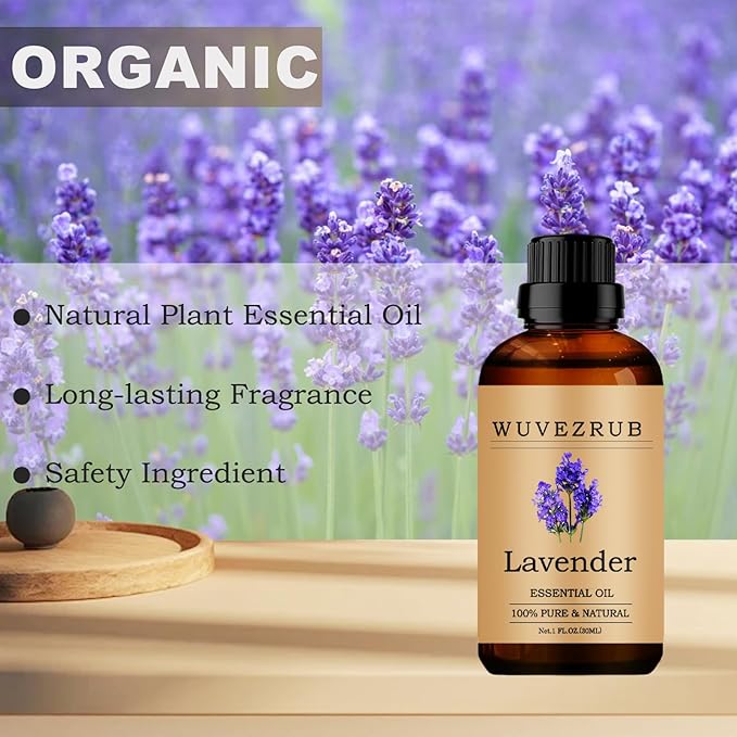 Lavender Essential Oils, 30ML Pure and Natural Essential Oil for Aromatherapy Diffuser - Lavender /1 Fl Oz