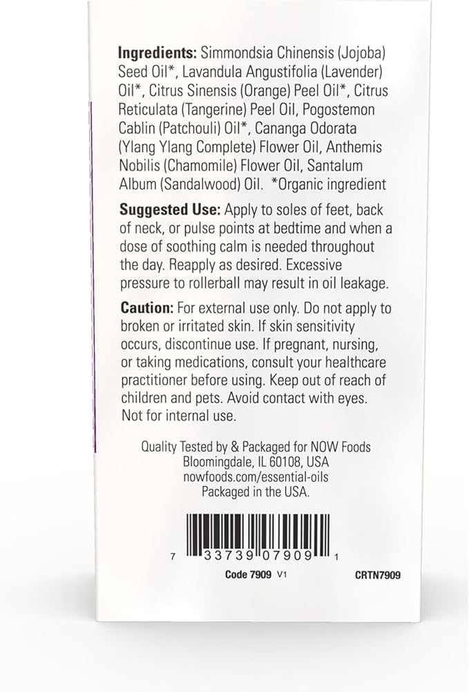 NOW Essential Oils, Take A Zen Ten Roll On, Non-GMO Project Verified, Relaxing Blend, Steam Distilled, Topical Aromatherapy, 10-mL