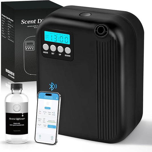 Hotel Collection Diffuser, 3000 Sq.Ft of Coverage, Scent Diffusers for Home Large Room, Office Waterless Essential Oil Diffuser