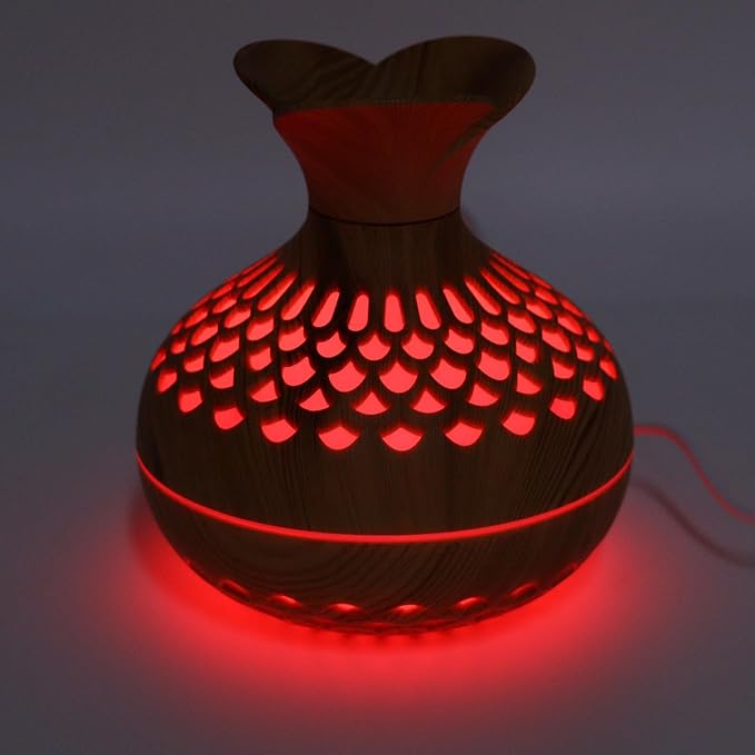 300ml Mini Humidifier,Low Noise Aroma Air Diffuser Humidifier with USB Design,Desktop Noiseless Air Purification Cool Mist Humidifier for Home car Bedroom Office(Amber)