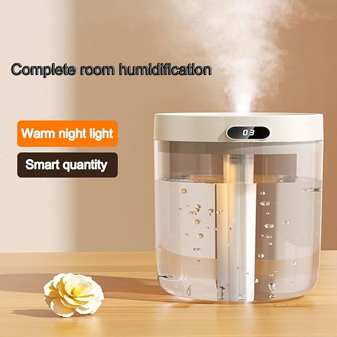 Humidifiers for Bedroom, Top Fill 1.5L Supersized Cool Mist Humidifier with Oil Diffuser and Nightlight, Quiet Ultrasonic Humidifiers for Home, Large Room, Baby Nursery and Plants (humidifier)