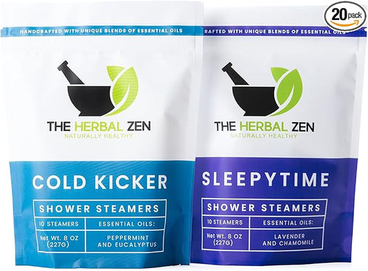 Aromatherapy Shower Steamer Gift Set - USA Made Mothers Day Gift for Mom - Shower Bomb Tablets Made with Soothing Natural Essential Oils - Relaxation Gift for Women and Men