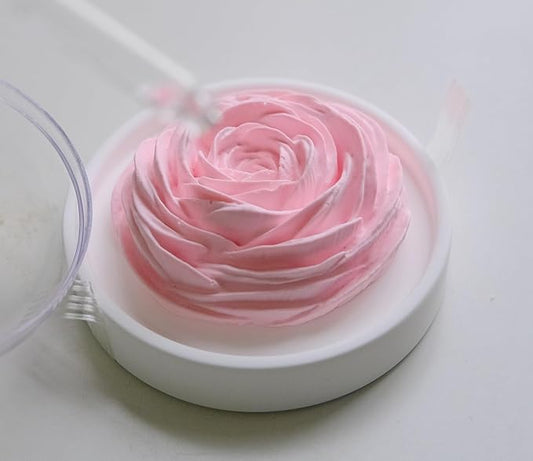 Essential Oil Passive Flower Diffuser -Non-Electric Peony Flower Porcelain Aromatherapy Diffusers for Small Mini Room, Desk Decorative, Bathroom (Pink, Rose)