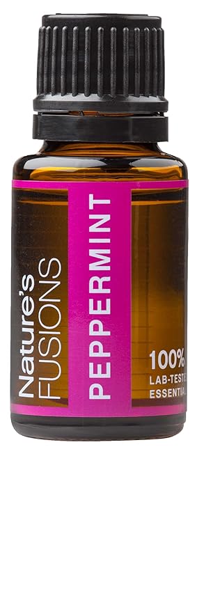 Nature's Fusions Peppermint (Supreme), 100% Pure and Natural Essential Oils, Undiluted, Therapeutic Grade for Aromatherapy and Topical Use, .5 Fl Oz (Pack of 1) (15 mL)