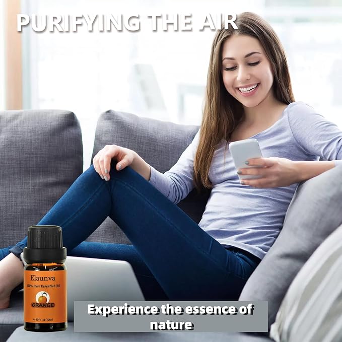 Essential Oils Set,4 Scents(Orange/Lemon/Grapefruit/Buddha's Hand Citrus),for Aromatherapy and Home Fragrance,Autumn Aroma Therapy Oil,Gift for Friends/Family (0.33Fl Oz*4, Fruit Set)