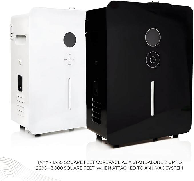 LuxScent Collection Bellagio, HVAC Aroma Diffuser, Nanotechnology Scenting System for Home, Office or Business (Black)