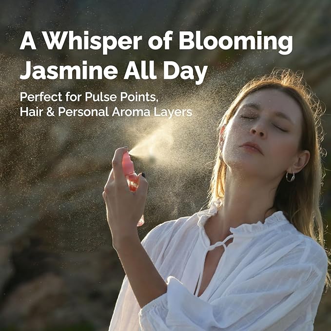 GM Gumili Jasmine Essential Oil 4 Oz, 100% Pure Jasmine Oil for Diffuser, Skin, Hair, Body & Face, Perfume, Floral Scent for Relaxation, Aromatherapy & Massage