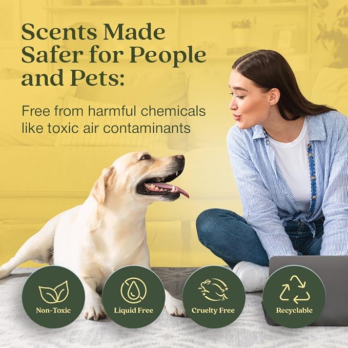 Enviroscent Non-Toxic Air Freshener Plug Hub® Warmer Refillable Kit - Refillable Plug-in Air Freshener - Home Fragrance Lasts Up to 45 Days - Mother’s Day Gift for Mom - Lemon Leaf & Thyme Scent
