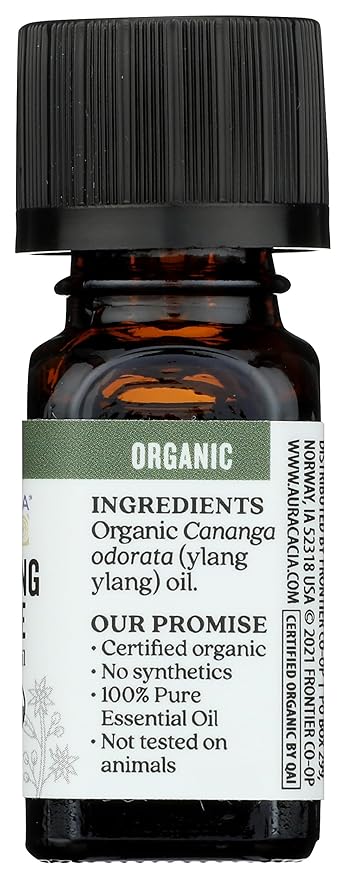 AURA CACIA Organic Ylang Ylang, 0.25 FZ