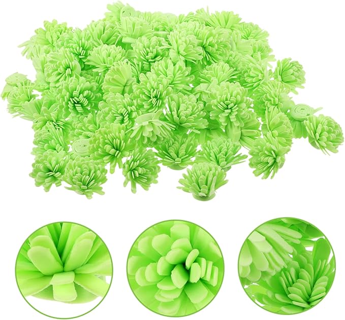 PRETYZOOM 100pcs Aromatherapy Flower Diffuser Sticks Portable Artificial Chrysanthemum Essential Oil Diffusers for Home Bathroom Bedroom Office Air Freshener Decor