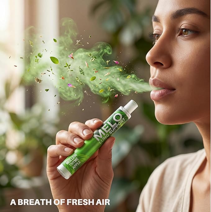 Nicotine Free Vapors Pens - Lung Detox & Cleanser Support with 600 Uses, Natural Apple, Thyme & Mullein Herbal Pen, Quit Smoking Inhaler Stick - All Natural, Healthy Inhaler
