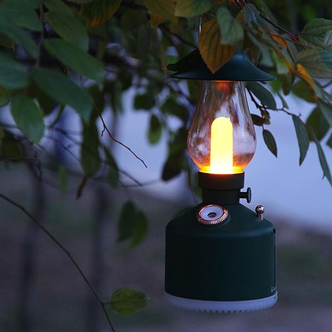 Vintage Humidifier, Essential Oil Diffuser, USB Rechargeable, Portable Lamp Humidifier, for Home Bedroom Camping (Green)