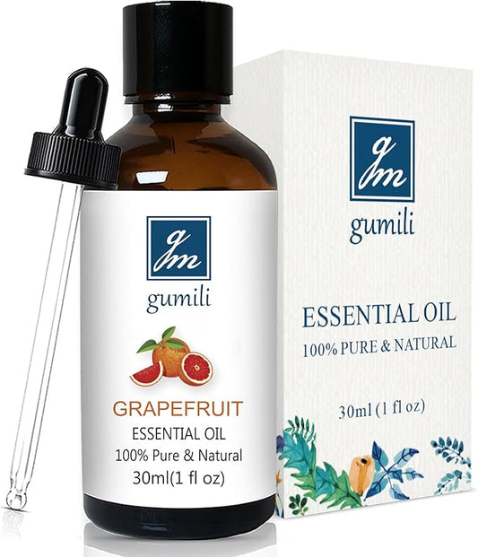 GM Gumili Grapefruit Essential Oil 1 Oz - 100% Pure Grapefruit Oil for Skin, Hair, Diffuser & Cleaning, Natural Citrus Aroma