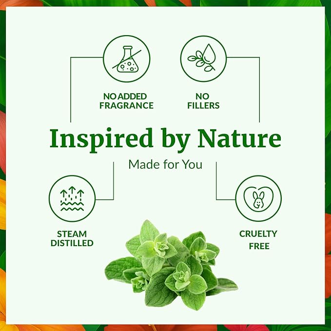 SVA Oregano Essential Oil – 16 Fl Oz – 100% Natural Oregano Oil - for Diffuser, Hair Care, Face, S-kin Care, Aromatherapy, Scalp and Body Massage, Soap and Candle Making