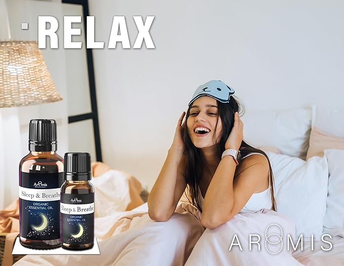 ArOmis Sleep & Breathe Essential Oil Blend - 100% Pure - 10ml (.34 fl Oz), Blend Perfect for Aromatherapy Diffuser