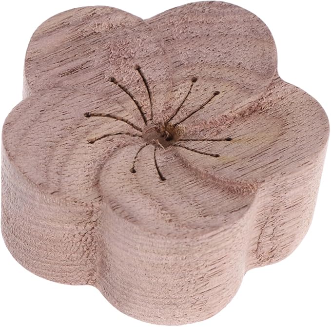 TEHAUX Aromatherapy Wood Diffuser for Essential Oils, Walnut Scented Diffused Wood with Plum Blossom Design, Home and Office Fragrance Enhancer for Relaxation and Sleep